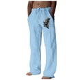 thumbnail image 1 of WEAIXIMIUNG Salopette Homme en Denim Mode Décontractée Numérique 3D Pantalon Droit d'Affaires Style Six, 1 of 5