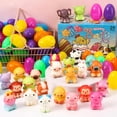 thumbnail image 4 of Prefilled Easter Eggs, 24 Count Plastic Eggs With Animal Squishy Toys, Easter Egg Hunt Supplies, Basket Stuffers, Goodie Bag Fillers, Classroom School Prize Pack, 4 of 7