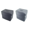 thumbnail image 1 of Tachiuwa 2Pcs Inflatable 3 Layers Foot Stool Foot Rest Pillow Light Gray Deep Gray, 1 of 9