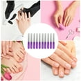 thumbnail image 6 of Unique Bargains 10 Pcs Durable Stainless Steel Nail Files Purple, 6 of 7