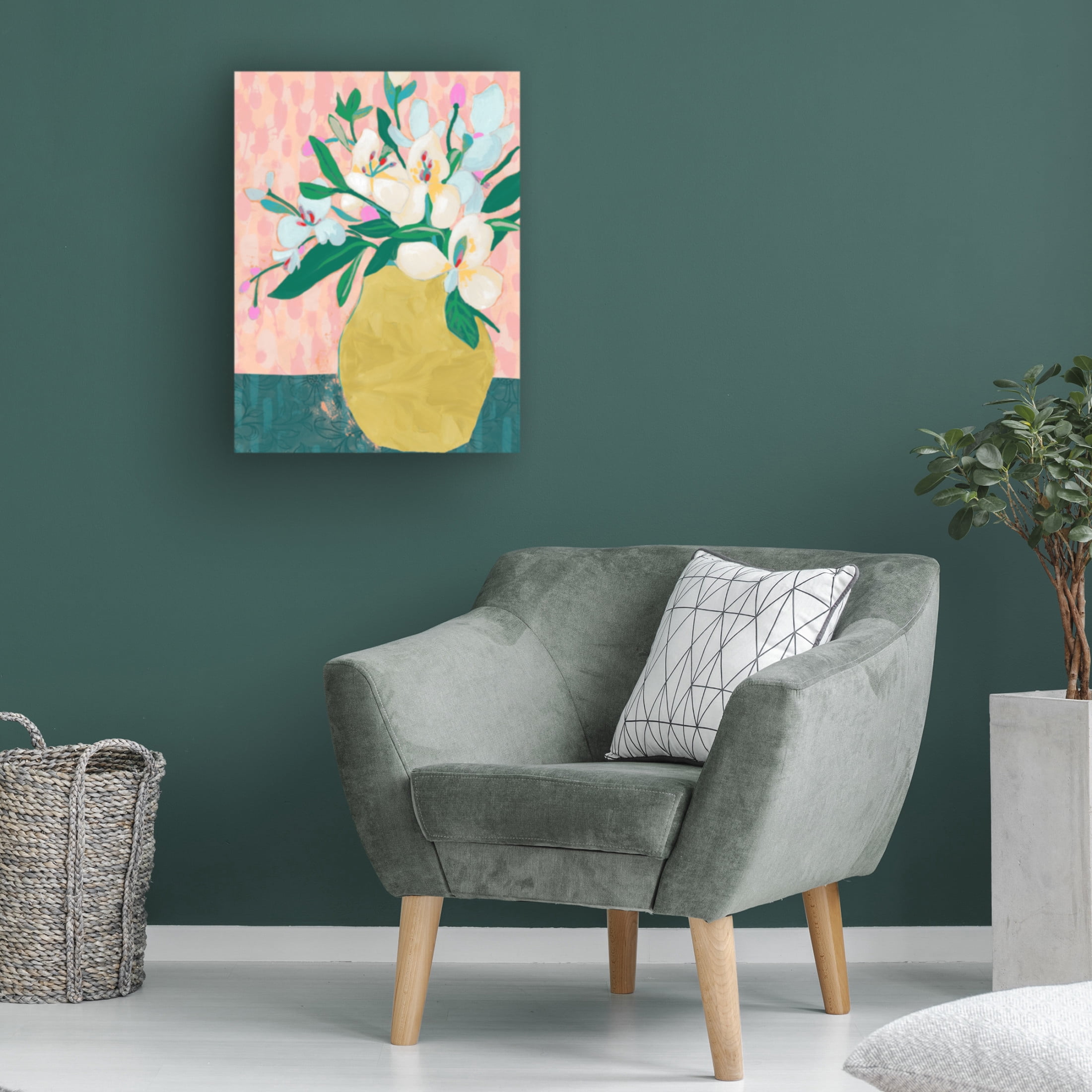 Trademark Fine Art June Erica Vess Patterned Arrangement II Canvas Wall Art