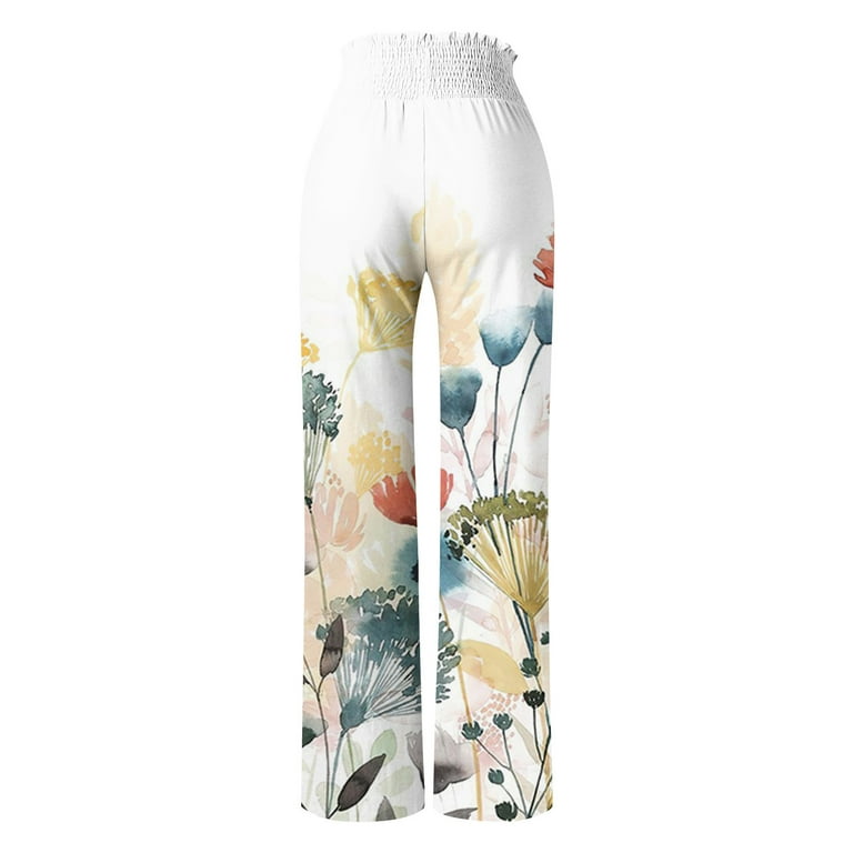 2022 Cotton Casual Loose Pants High Waist Printing The Wide Leg Pants 2022 Cotton Casual Loose Pants High Waist Printing The Wide Leg Pants