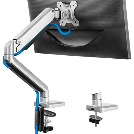 17 32 Single Monitor Desk Mount Stand Heavy Duty Articulating Gas Spring Arm With Clamp And Grommet Base Fits For Computer To Inch Holds Up 6 Lbs Canada 17 32 Single Monitor Desk Mount Stand, Single Monitor Arm Stand