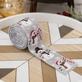 thumbnail image 2 of JIhuahe Christmas Snowman Ribbon 5.5 Yards Long Christmas Tree Decoration Gift Wrapping Ribbon for Holiday Decor Craft Projects and Festive Accents,Gray, 2 of 3