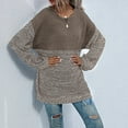 thumbnail image 5 of Maean Oversized Sweaters for Womens Fall Baggy Fashion Long Sleeve Knitted Comfortable Warm Sweater, 5 of 7
