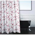 thumbnail image 3 of Simply Daisy 70" W x 73" L Holly Bush Polyester Shower Curtain, Light Pink [1 Ct], 3 of 5
