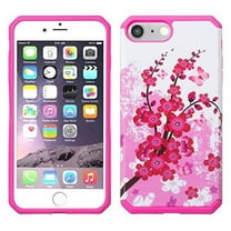 For Apple iPhone 8/7/6s/6 Plus Case, [10 FT Military Grade Drop Protection] [Non-Slip] Heavy Duty Shockproof Case for iPhone 7/8 Plus 5.5” Cherry Blossom