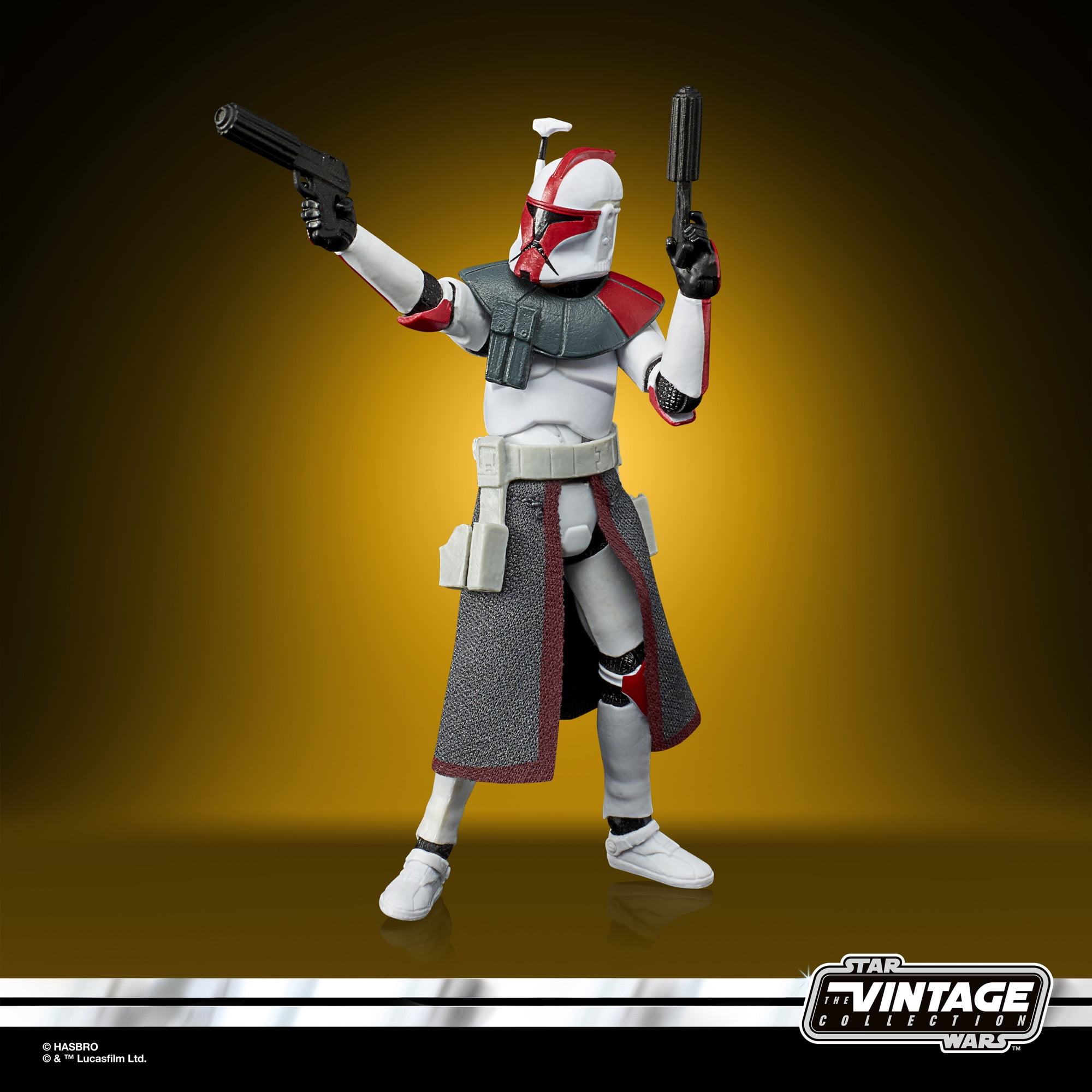 Star Wars: Clone Wars ARC Trooper Captain Toy Action Figure Set for Boys and Girls, 3 Pieces