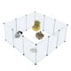 thumbnail image 1 of Pet Playpen BRIAN & DANY, acrílico transparente para animales pequeños, 1 of 5