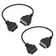 thumbnail image 4 of 1 par de cable de diagnóstico OBD2, conector de adaptador de diagnóstico ligero portátil negro de 14 pines a 16 pines para coche, 4 of 5