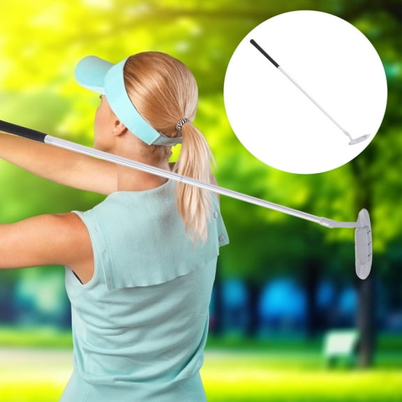 Pawsdot Aluminium Alloy Sports Putter Right Hand Rod in Plated Silver for Golf with Enhanced Push Control