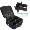 thumbnail image 4 of FORMRS Travel Makeup Bag Large Capacity Train Case Cosmetic Organizer with Adjustable Dividers, Christmas Whimsy, 4 of 8