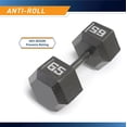 thumbnail image 3 of Cast Iron Hex Dumbbell, 3 of 6