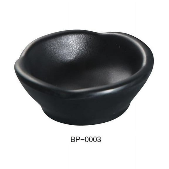 Yanco BP-0003 Black Pearl-1 Sauce Dish, Black - Pack of 72