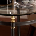 thumbnail image 2 of SEI Meubles Allesandro Table Ronde en Verre en Or, 2 of 5