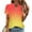 Hot Pink, variant on Women Short Sleeve Casual T Shirts, Spring and Summer Tops, Ladies V-Neck Printed Button Comfortable Fashion Loose Pullover Tee Watermelon Red, XXL