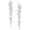 Flower_Silver-Tone, variant on Gorgeous Wedding Prom Jewelry Marquise Cubic Zirconia Teardrop Crystal Chandelier Bridal Dangle Earrings for Women Brides