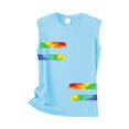 thumbnail image 4 of Tittly Vest for Women Tank Tops Tank Tops For Women Crew Neck Sleeveless Tie Dye Shirt Casual Summer Solid Color Vest Tops for Women Womens Tops Sky Blue M, 4 of 4