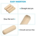 thumbnail image 3 of Uxcell 3/8 Wooden Dowel Pins,300 Pcs M10x30mm Wood Dowel Pins Hardwood Pegs Fluted Groove Easy Insertion for Craft Furniture, 3 of 6