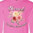 thumbnail image 4 of Inktastic Blessed to Be a Grandma Flowers Long Sleeve T-Shirt, 4 of 5