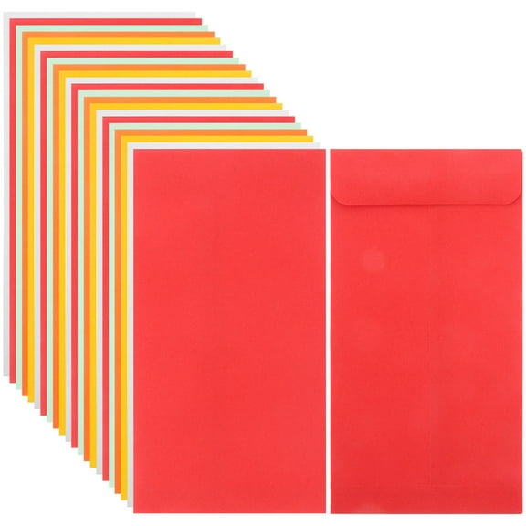 KONTONTY Multi-Functional Colored Envelopes, Paper, Portable, for Cash and Jewelry Storage