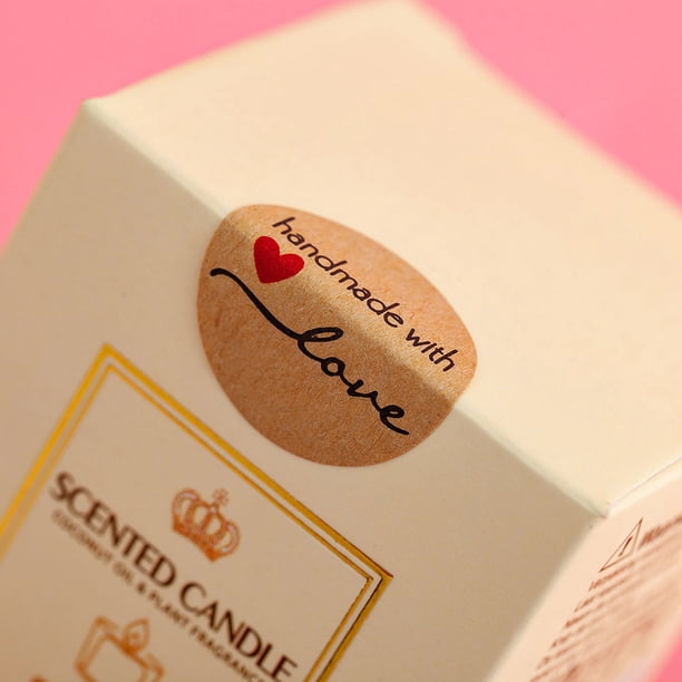unbranded 500Ud Stickers De Papel Kraft Con De Letras Para Y Manualidades