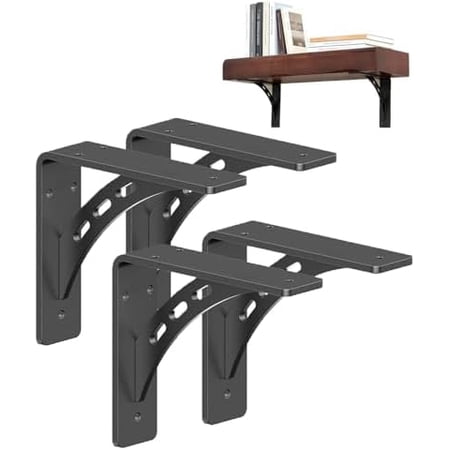 6×5 Inch Shelf Brackets Heavy Duty Metal Mantel Brackets Set of 4 for Fireplace Countertop Support Right Angle Bracket 1000 lbs Load Capacity$$Tools & Hardware Other 6×5 Inch Shelf Brackets Heavy Duty Metal Mantel Brackets Set of 4 for Fireplace Countertop Support Right Angle Bracket 1000 lbs Load Capacity$$Tools & Hardware Other