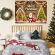 thumbnail image 4 of Tapiz navideño de 150 x 89 cm (59 x 35 pulgadas) para decoración de paredes y habitaciones. Tapices navideños de poliéster para fiestas., 4 of 5
