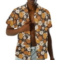 thumbnail image 4 of Yuyamidu Matching Outfits for Couples Hippie Shirt Men Womens Summer Dress Mens Button Down Shirt Asymmetrical Midi Dresses Matching Tropical Outfits for Couples, 4 of 5
