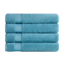 Ozdilek 4-Piece 16x30 Hand Towels  575 GSM – 100% Turkish Cotton, Luxury Soft , Quick Dry & Absorbent, Fade-Resistant, Comfortable & High-Quality Cotton Towel (Milky Blue)