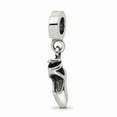 thumbnail image 1 of 925 Sterling Silver Reflections Ballet Slipper Dangle Bead; for Adults and Teens; for Women and Men, 1 of 1