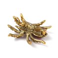 thumbnail image 2 of Holloween Spider Alloy Rhinestone Brooches Antique Golden Rose 45x38mm, 2 of 3