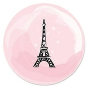 Angle View: Paris, Ooh La La - Party Circle Sticker Labels - 24 Count
