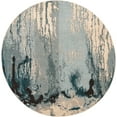 thumbnail image 3 of Unique Loom Estrella Collection Area Rug - Sebastia (8' Round Light Blue/Cream), 3 of 7