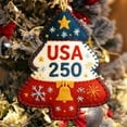 thumbnail image 4 of Dserfhy Handmade Felt Christmas Tree Ornament Us 250th Anniversary Felt Ornament Embroidery Xmas Tree Decoration, 4 of 8