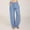 A#Light Blue, variant on DPTALR Women's Casual Loose Solid Cotton Linen Cargo Pants High Waist Wide Leg with Drawstring Elastic Waist,Gray,Size S