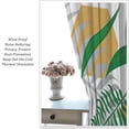 thumbnail image 5 of Boho Abstract Window Curtains Mid Century Rod Pocket Modern Leaves Curtain Drapes Geometric Curtains for Bedroom Living Room Treatment Set 2 Panels,72x63 Inches, 5 of 8