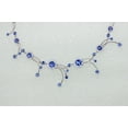 thumbnail image 3 of Faship Gorgeous Blue Rhinestone Crystal Floral Necklace Earrings Set, 3 of 5
