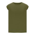 thumbnail image 4 of USNSM Men's Quick Dry Lightweight Breathable Athletic Tank Top Workout Gym Running Short Sleeve Solid Color Crewneck T-Shirt Green L, 4 of 7