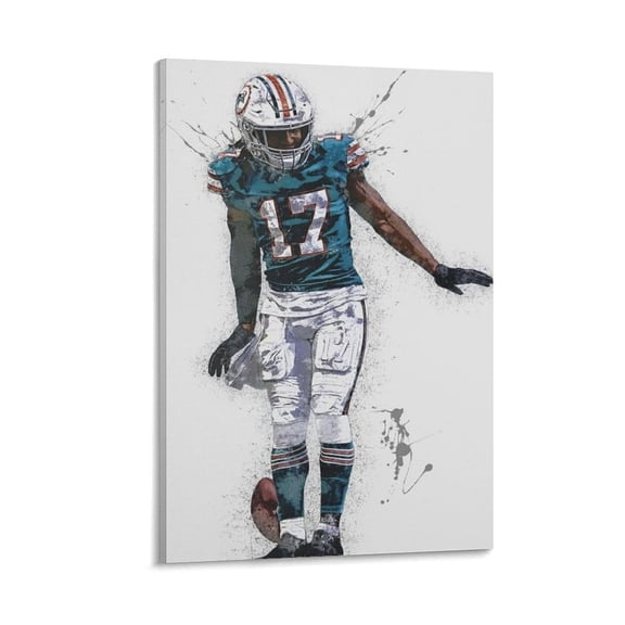 Jaylen Waddle Canvas Poster Gifts Canvas Painting Poster Wall Art Decorative Picture Prints Modern Decor 16x24inch(40x60cm)
