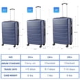 thumbnail image 6 of GIANNA 28 Inch Hardside Luggage, Expandable Rolling Luggage with TSA Lock and Spinner Wheels, Blue, 6 of 8