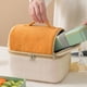 thumbnail image 4 of Xihbxyly Ofertas Flash de Hoy Ofertas Prime Bonita Bolsa de Maquillaje de Pan Amarillo, Gran Capacidad, con Diseño de Viento, de Apariencia Elegante, Bolsa de Almacenamiento Portátil, Bolsa Cruzada d, 4 of 7
