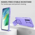 thumbnail image 6 of Compatible with Samsung S20 FE Case with Slide Camera Cover, Samsung Galaxy S20 FE 5G Phone Case with Stand Shockproof Hard PC Cases (Purple), 6 of 14