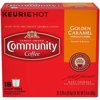 Community® Coffee Golden Caramel Flavored Single Serve Pods, Medium Roast, 18 Count Box, Compatible with Keurig 2.0 K Cup Brewers