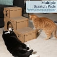 thumbnail image 5 of PETMAKER Cardboard Cat House with Scratching Pads, Toys, and Catnip, 5 of 11