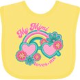 thumbnail image 3 of Inktastic My Mimi Loves Me Granddaughter Girls Baby Bib, 3 of 4
