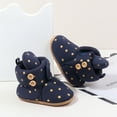 thumbnail image 5 of TAIAOJING Baby Girls Boys Star Print Booties Soft Non- Sole Winter Warm Cozy Toddler First Crib Shoes Cute Footwear 9-18 Months, 5 of 9