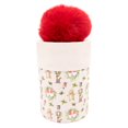 thumbnail image 1 of Blush Pink Christmas Themed Gift Box with Red Pom Holiday Time, 1 of 5