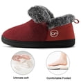 thumbnail image 5 of Ecetana Women's Fuzzy Memory Foam Closed Back Slippers Faux Fur Lined House Shoes, 5 of 6