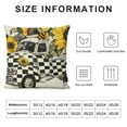 thumbnail image 5 of JEUXUS  Summer Hello Sunshine Sunflower Truck Polka Dots Throw Pillow Covers, Live Summer Cushion Case for Sofa Couch, 5 of 5